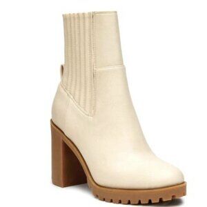 Matisse Dean Ivory Platform Bootie 7.5